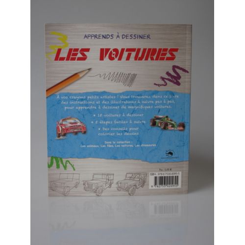 Les voitures. apprends à dessiner.
