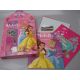 Habille tes princesses mon coffret mode. Disney princesses, 160 stickers, 2 pochoirs, 2 tubes de gel pailleté, 10 feuilles de pa