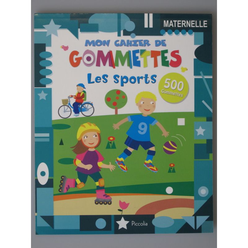 Mon cahier de gommettes les sports 500 gommettes.