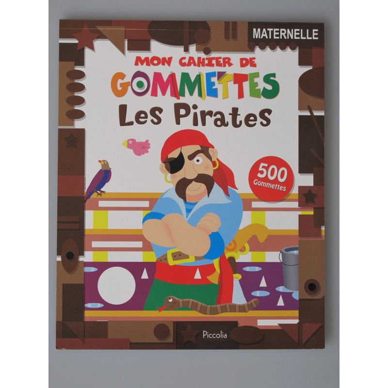 Mon cahier gommettes les pirates 500 gommettes.