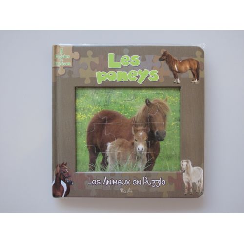 Les poneys. Les animaux en puzzle, 5 puzzles de 12 pièces.