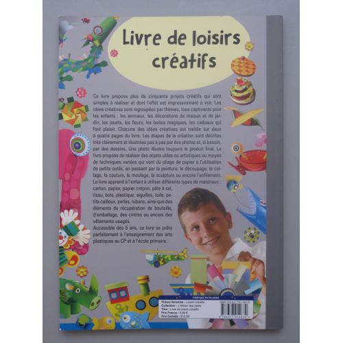 Livre de loisirs créatifs. Dès 6 ans.