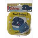 Livre bain. La baleine tout baigne! avec jouet arroseur.