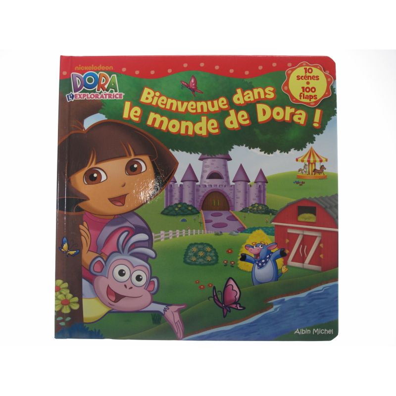 Bienvenue dans le monde de Dora! 10 scènes 100 flaps.