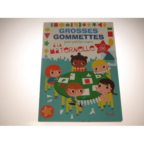 GROSSES GOMMETTES pour petites mains a la maternelle. Plus de 130 gommettes..