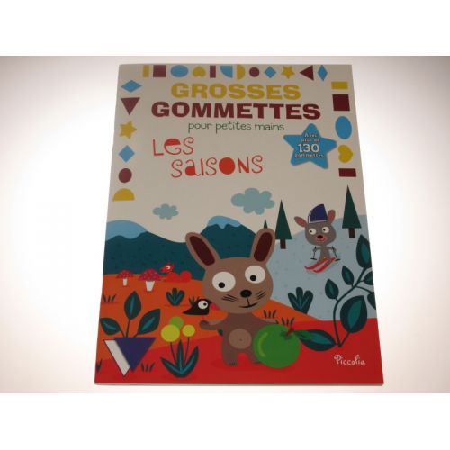 GROSSES  GOMETTES pour petites mains les saisons. Plus de 130 gommettes.