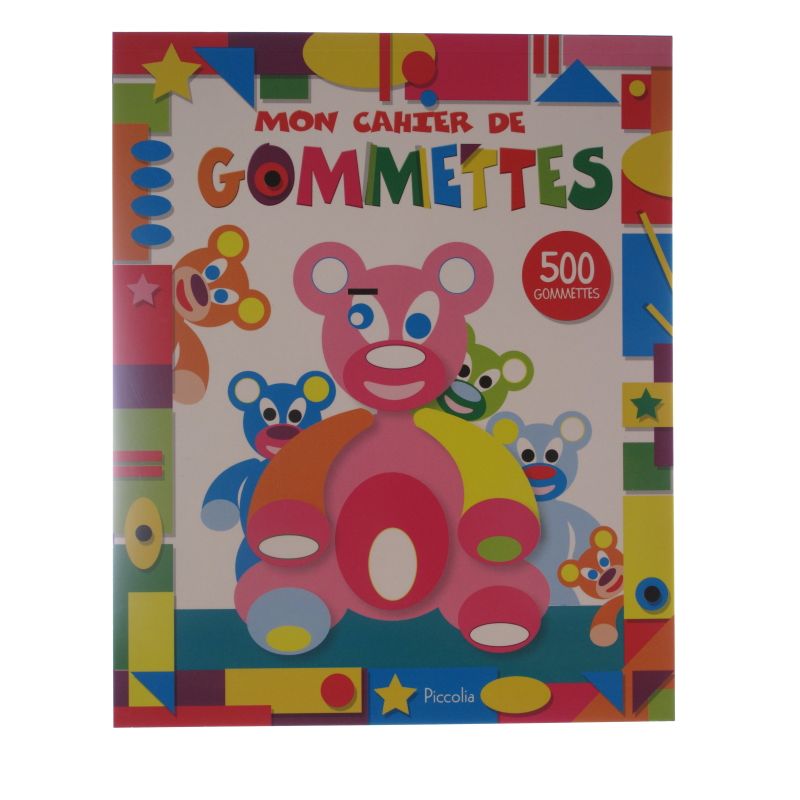 Mon cahier de gommettes. 500 gommettes.